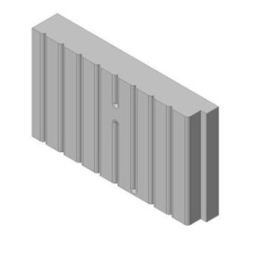 Šamotová deska zadní, spodní KV DYNAMIC B 2G 66. 50. 13 B    